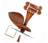 Accessori per violino Violino 4/4 Palissandro Parti Di Violino Accessori Pirolo Con Sfera In Bosso Cordiera Poggiapiedi Puntale