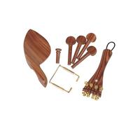 Accessori per violino Violino Giuggiola Accessori In Legno 5pc Set Cordiera Perno Perno Mentoniera Vite Coda Chiodo Violino Parti Di Ricambio 4/4 3/4