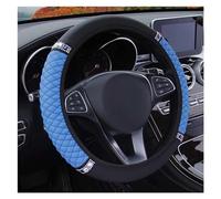 Accessori Per Volante Coprivolante Auto Senza Anello Interno Copertura Protettiva Antiscivolo Con Diamanti Colorati Ricamati In Pelle Per BMW Serie 3(Blu)