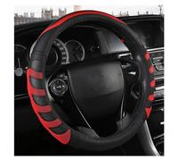 Accessori Per Volante Coprivolante Per Auto In Pelle Microfibra 38CM Accessori Auto Per Accord Per City Per Civic Per Fit Per Brio(Rosso)