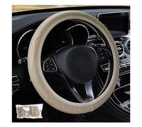 Accessori Per Volante Per VW Per Golf Plus Coprivolante Per Auto Goffratura Resistente All'usura Senza Anello Interno Accessori Interni Per Auto(Beige)