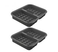 Accessori per waffle per friggitrice ad aria calda, confezione da 2 padelle doppie per friggitrici AF400EU, AF451EU, SL400EU e AF500DE (grigio)