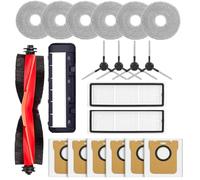 Accessori per Xiaomi X20 Max Robot Aspirapolvere. 1 Spazzola Principale, 2 filtri HEPA 6 mocio, 6 sacchetti per la polvere, 4 spazzole laterali, 1 coperchio per spazzola principale