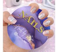 Accessori Personalizzati Per Foto 3D Delle Unghie, Decorazioni Personalizzate Con Nome/testo Per Nail Tech, Disco Acrilico Per Nailfie Con Social Media, Piastra Espositiva Per Nail Artist(Color 10)