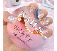 Accessori Personalizzati Per Foto 3D Delle Unghie, Decorazioni Personalizzate Con Nome/testo Per Nail Tech, Disco Acrilico Per Nailfie Con Social Media, Piastra Espositiva Per Nail Artist(Color 9)