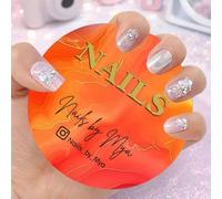 Accessori Personalizzati Per Foto 3D Delle Unghie, Decorazioni Personalizzate Con Nome/testo Per Nail Tech, Disco Acrilico Per Nailfie Con Social Media, Piastra Espositiva Per Nail Artist(Color 12)