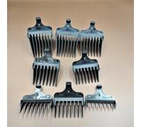 Accessori Pettine tagliacapelli da 8 pezzi (#1- #8,1/8"-1", 3mm-25mm) di ricambio compatibile con la testina del rasoio a forma di T Wahl 9818L 9854L SS2L 9888 Nuovo(9867 L 9870L 9888)