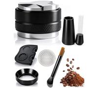 Accessori portafiltro da 51 mm | Distributore caffè 51 mm Espresso Leveler Tool, set completo barista con strumento WDT, tamper, anello dosatore, schermo a disco e spazzola per la pulizia DeLonghi