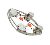 Accessori Professionali Kit Di Cablaggio Per Chitarra Precablato 2T2V Con Potenziometro Da 500K Cablaggi Per Chitarra(333J push)