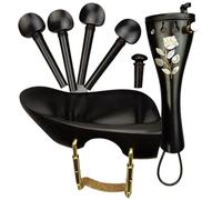 Accessori professionali per violino Picchetti hardware Cordiera Intarsio Conchiglia Fiore Mentoniera con vite per staffa accessori per violino (Color : Violin Parts 1)