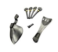Accessori Professionali Violino 1 Set Di Violini 4/4 Con Motivi Incisi E Accessori In Ebano
