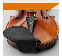 Accessori Professionali Violino Poggia Mento In Pelle Di Pecora Per Violino Supporto Per Collo Leggermente Calloso Universale Stile Violino Cachi E Nero(Black)