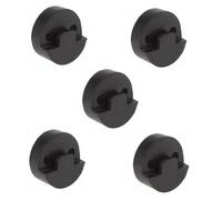 Accessori Professionali Violino Set Di 5 Accessori Per Sordine Professionale Per Violino 20 X 20 Mm Gomma Rotonda Nera(Black)