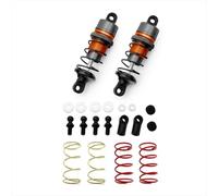 Accessori RC Compatibile Con 1/10 RC Auto Per Le Parti 1Pair Degli Accessori Di Modifica Dell'aggiornamento Per Corsa Dell'ammortizzatore Idraulico Del Metallo(Orange)