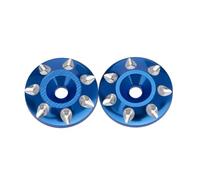 Accessori RC Compatibile Con 1/10 RC Parti Di Aggiornamento Per Auto 2 Pezzi Per RC Universale Pulsanti Alettone Posteriore Rondella Protezione Coda Distanziatore Guarnizioni Coda(Blue)