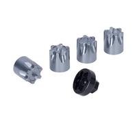 Accessori RC Compatibile Con Axial Per SCX10 D90 Per TRX4 TF2 CC01 Per Capra VS4-10 1/10 Auto RC Crawler 4 Pezzi Coprimozzo Per Cerchioni, Dado M4(Gray)