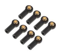 Accessori RC Compatibile Con SCX10 1/10 RC Per L'arrampicata Auto Parti 8 Pezzi Alluminio Lega M3 Metallo Testa A Sfera Supporto Tie Link Rod End Joint(Black)