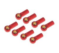 Accessori RC Compatibile Con SCX10 1/10 RC Per L'arrampicata Auto Parti 8 Pezzi Alluminio Lega M3 Metallo Testa A Sfera Supporto Tie Link Rod End Joint(Red)