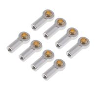 Accessori RC Compatibile Con SCX10 1/10 RC Per L'arrampicata Auto Parti 8 Pezzi Alluminio Lega M3 Metallo Testa A Sfera Supporto Tie Link Rod End Joint(Silver)