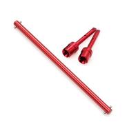 Accessori RC Compatibile Con Tamiya Per TT02 Per TT02B 1/10 RC Car Upgrade Parts Albero Di Trasmissione Centrale In Metallo E Set Di Giunti Per Elica(Red)
