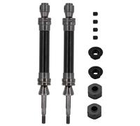 Accessori RC Compatibile Con Traxxas Per Slash 2WD Per VXL 4X4 Per Hoss Per Stampede 1/10 Parti Automobili RC 2 Pezzi Albero Motore Posteriore In Acciaio Albero Trasmissione CVD 6852R(Black)