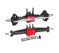 Accessori RC Compatibile Con TRX4M Per Defender Per Bronco K10 1/18 RC Crawler Car Per Parti Di Aggiornamento Del Telaio 1 Set Di Assi Anteriori Posteriori In Metallo Completi(Red)