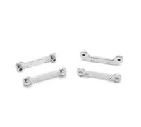 Accessori RC Compatibile Con Wltoys 1/12 124018 124019 144001 144010 1/14 RC Car Accessori 4 Pezzi Di Metallo Rinforzato Per Braccio Oscillante(White)