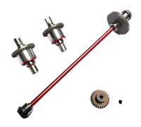 Accessori RC Compatibile Con Wltoys 144001 1/14 RC Car Ricambi Accessori Metallo Principale Centrale Asse Trasmissione Albero Differenziale Parti Ingranaggio