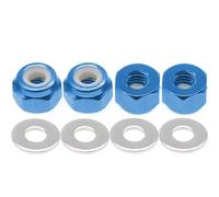 Accessori RC Compatibile Con Wltoys 144001 1/14 RC Drift Car Ricambi Dado Di Bloccaggio Esagonale 4 Pezzi/lotto Dado Di Bloccaggio Esagonale Della Ruota Di Ricambio(Blue)