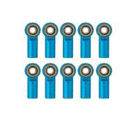 Accessori RC Compatible Con TRX-4 Para Axial Para SCX10 Para Tamiya 1/10 RC Piezas De Coche De Orugas Cabeza De Extremo De Bola De La Barra De Enlace De Rosca De Aluminio M3 CCW(Blue)