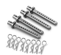 Accessori Rc Per Axial Per SCX10 1/10 4 Pezzi RC Car Shell Colonna Corpo Montanti Supporto Con Clip Crawler Auto Modello Parti Di Aggiornamento Accessori Modificati(Titanium)