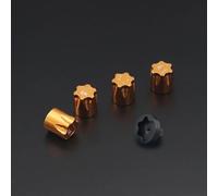 Accessori RC Per Axial Per SCX10 D90 Per TRX4 TF2 CC01 Per Capra Cerchione In Metallo Coprimozzo Centrale Tappo Antipolvere Dado M4 4 PZ 1/10 RC Crawler Car Parti Di Aggiornamento