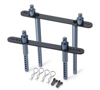 Accessori Rc Per Axial Per SCX10 II 90046 1/10 RC Crawler Car Front Rear Body Post Mounts Shell Column Con Clip Accessori Modificati(Titanium)