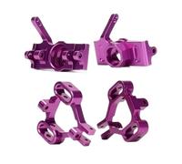 Accessori RC Per HPI Per Savage Per Flux 4 Pezzi Sterzo Anteriore E Posteriore In Lega Di Alluminio Per Braccio Snodato Del Sedile Set C-HUB Parti Di Aggiornamento Per Auto RC(Purple)