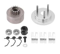 Accessori Rc Per HSP 1/8 Per Nitro Metallo 14T Gear Volano Di Montaggio RC Auto Cuscinetto Campana Frizione Scarpe Dado Sorgenti Parti Di Accessori Modificati(Silver)