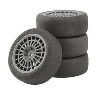 Accessori RC Per Kyosho Per HSP Per HPI Per RGT LC Per Racing PTG-2 Per Tamiya Per TT02 1/10 Set Di 4 Ruote E Pneumatici Per Auto RC Da 68 * 26 Mm(Black)