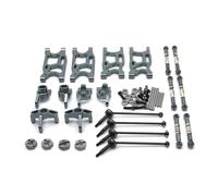 Accessori Rc Per LC Per Racing 1/14 Per WLtoys 1/14 144010 144001 144002 1/12 124016 124017 124018 124019 Set Albero Di Trasmissione In Metallo RC Auto Parti Di Aggiornamento(Grey)
