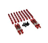 Accessori Rc Per MN 1/12 Per MN168 Per MN78 RC Auto Esterno In Metallo Per Ammortizzatore A Molla Asta Fissa Parti Di Aggiornamento Accessori Modificati(Red)