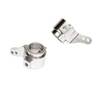 Accessori RC Per Tamiya CC01 1/10 Braccio Snodato Dello Sterzo Anteriore In Alluminio Supporto Per Mozzo Dello Sterzo Accessori Per Auto RC Parti(Silver)