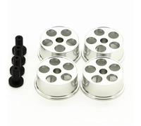 Accessori Rc Per Tamiya Per Mini 4wd Per L018 Per Ruote Di Diametro Medio Da 1/32 RC Parti Auto-fatti Auto-fatti Con Ruota Colorata Con Disco In Alluminio 1SET/lotto(Silver)