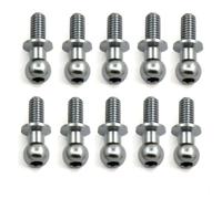 Accessori Rc Per Tamiya Per TT01 Per TT02 Per Sakura D5 1/10 10 Pezzi M3 Viti A Testa Sferica Esagonale In Metallo RC Drift Car Ricambi Parti Di Aggiornamento Accessori Modificati(Silver)