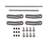 Accessori Rc Per TRX4 Per SCX10 Per Capra Per Dodge Power Wagon 1/10 RC Crawler Per Telaio Parti Di Aggiornamento In Metallo Anteriore Paraurti Posteriore Bull Bar(Grey)