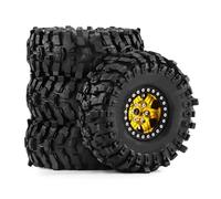 Accessori Rc Per TRX4 Per SCX10 Per Capra Per Enduro Per TRX6 Gen8 CR24 Per AXIAL Per Traxxas 1.9 Pollici Beadlock Ruote Pneumatici 12mm Hex Crawler Parti(Yellow)