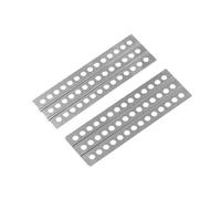 Accessori RC Per TRX4 Per TRX6 Per SCX10 D90 TF2 CC01 Per LC80 YK6101 HB ZP1002 1/10 2 Pezzi 120 * 38mm Per Scala Di Sabbia In Metallo Scheda Di Recupero RC Car Crawler(Silver)