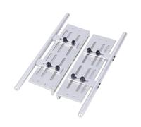 Accessori Ricambi Rc Per SCX10 I II Per TRX4 1/10 RC Crawler Car Per Wrangler Parti Di Aggiornamento 2 Pezzi Lega Alluminio Per Rock Sliders Pedana Laterale Regolabile(White)