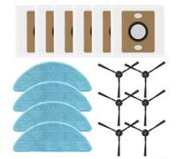 Accessori robot aspirapolvere per ILIFE A12 Pro, V9 e V9 Pro: 6 spazzole laterali + 4 panni + 6 sacchetti per aspirapolvere - Kit di ricambio compatibile con materiali di alta qualità