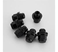 Accessori ruote auto Compatibile con 20 pezzi bulloni per pneumatici dadi ruota M12x1,25 dadi ruota di ricambio viti mozzo ruota bulloni ruota auto(Black)