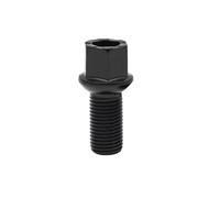 Accessori ruote auto Compatibile con Beetle Per Golf Per Jetta, bulloni ruota, dadi ruota M14x1,5, raggio filettatura 28 mm, OE WHT002437 431601139A(Black 1pcs)