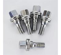 Accessori ruote auto Compatibile con Citroen serie 5 pezzi Bulloni per mozzo ruota M12x1,25 Esagonale 17 mm Lunghezza 58 mm Elementi di fissaggio per cerchi in lega(Chrome)