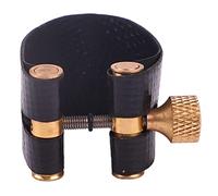 Accessori Saxofoni, Dispositivo di Fissaggio di Sax Regolabile in Pelle Composito Robusta Legatura Saxofono per il Suono Uniforme del Bocchino in Gomma, Meraviglioso Sostituto